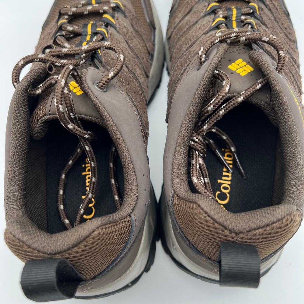 Columbia Strata Trail Low Hiking Shoes Mens 9 Brown Cordovan Mesh Suede Rugged - Picture 6 of 9